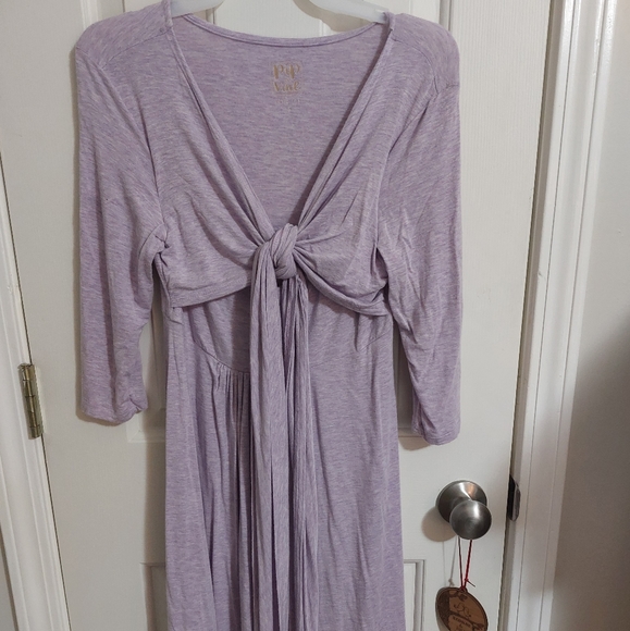 Pip & Vine Dresses & Skirts - Pip & Vine by Rosie Pope - NWOT Maternity Nursing Dress Knee-length Lavender S/M
